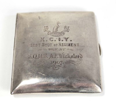 Lot 268 - An Edwardian silver and parcel gilt cigarette...