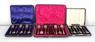 Lot 273 - Three cases each containing a set of six...