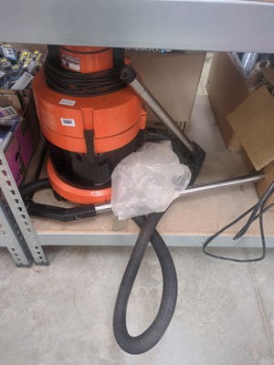 Lot 2367 - A Vax 240v workshop vacuum cleaner with hose...