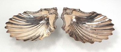 Lot 282 - A pair of Georgian silver butter dishes of...
