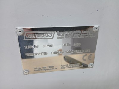Lot 95 - Guyson Formula 1200 pencil bead blast cabinet...