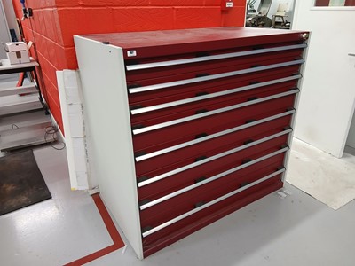 Lot 167 - Bott 130cm 8 drawer tool cabinet finished in...