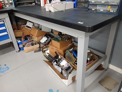 Lot 172 - 210cm engineers bench with adjustable feet
