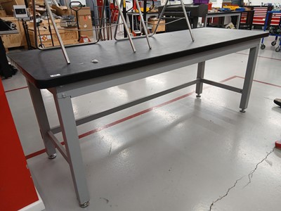 Lot 177 - 210cm engineers bench with adjustable feet