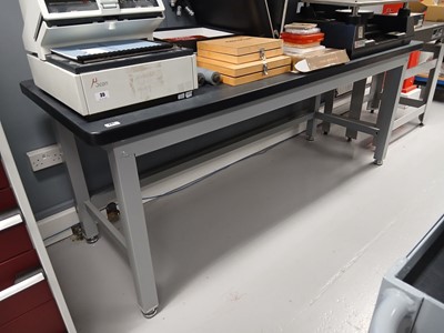 Lot 201 - 210cm engineers bench with adjustable feet