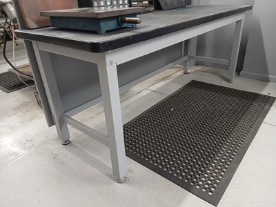 Lot 206 - 210cm engineers bench with adjustable feet (in...