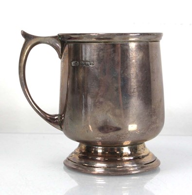 Lot 293 - A silver Christening mug of typical form,...