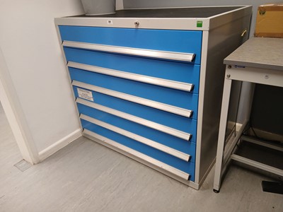 Lot 221 - 112cm Bott 6 drawer tools cabinet in grey and...