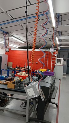 Lot 232 - 10 Olson ceiling mounted retractable lines...