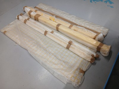 Lot 242 - Flatpack yellow powder coated part machine guard