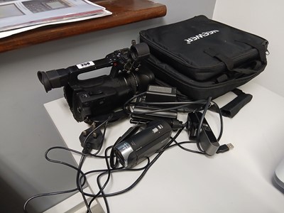 Lot 259 - Canon XF100 HD video recorder plus a Sony...