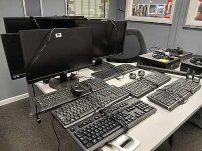 Lot 278 - Approx. 25 flatscreen monitors, 10 PC towers...