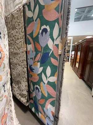 Lot 5016 - Runner with multi coloured floral decoration.