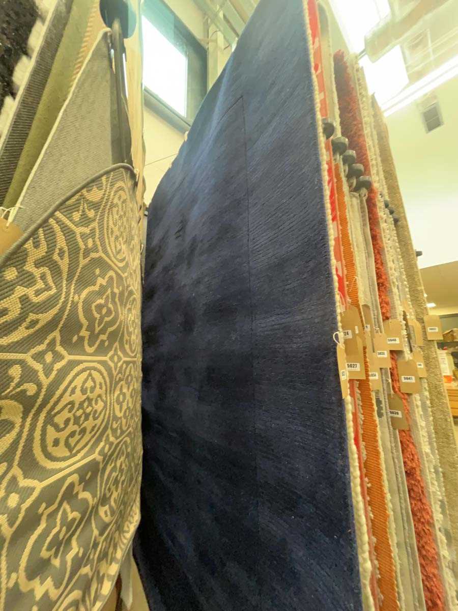 Lot 5023 - Large modern dark blue rug