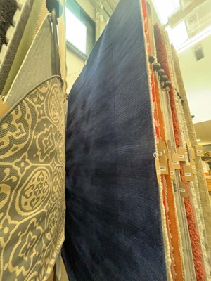 Lot 5023 - Large modern dark blue rug