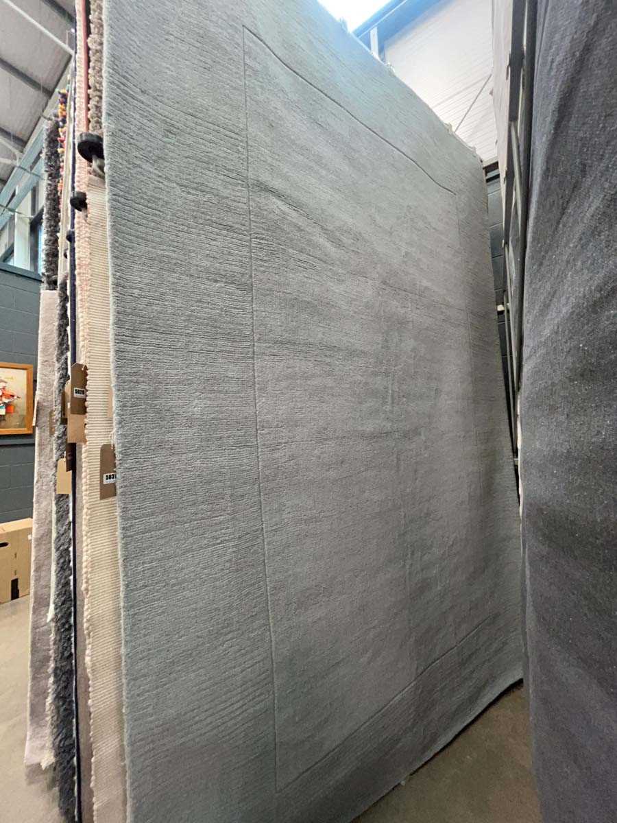 Lot 5031 - Large modern bluey grey rug