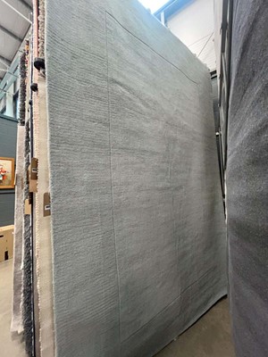 Lot 5031 - Large modern bluey grey rug