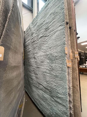Lot 5046 - Large modern bluey green rug