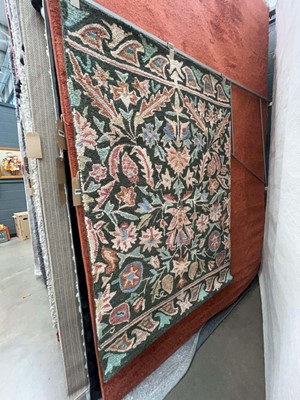 Lot 5059 - Small multi coloured rug with leaf decoration