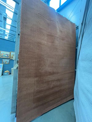 Lot 5061 - Large modern rug in brown