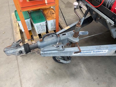 Lot 4447 - Twin-axle Ifor Williams trailer with ramps,...