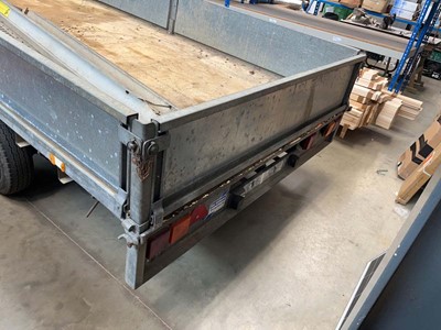 Lot 4447 - Twin-axle Ifor Williams trailer with ramps,...