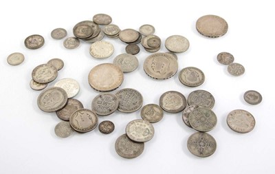 Lot 324 - A group of part silver coinage including...