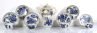 Lot 193 - A Worcester harlequin tea service comprising:...