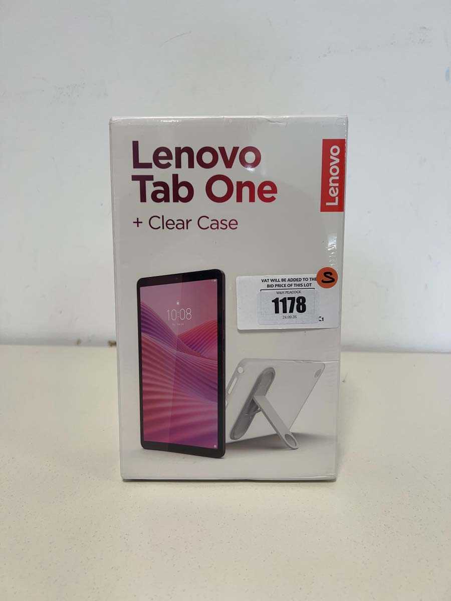 Lot Lenovo Tab One + Clear Case, Luna Grey, Model...