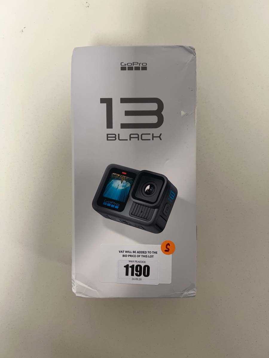 Lot GoPro Hero 13 Black action camera, *SEALED