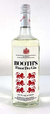 Lot 125 - A bottle of Booth's Finest Dry Gin circa 1970s...