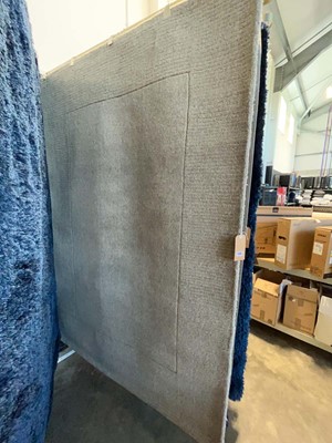 Lot 1309 - Grey woolen area rug, approx. size 160 x 230cm.