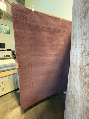 Lot 1317 - Purple woolen area rug, approx. size 160 x 230cm.