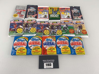 Lot 1183 - Quantity of Vintage card packs including 1989...