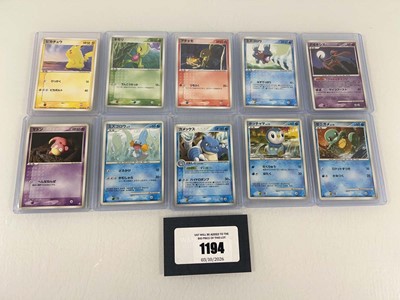 Lot 1194 - 10 Top Loaded Vintage Japanese Pokémon TCG...