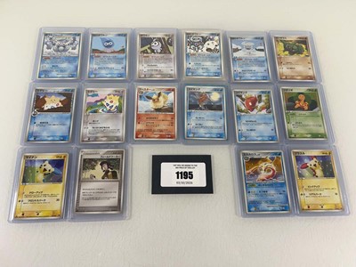 Lot 1195 - 16 Top Loaded Vintage Japanese Pokémon TCG...