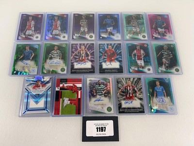 Lot 1197 - 17 Top Loaded Football trading cards including...