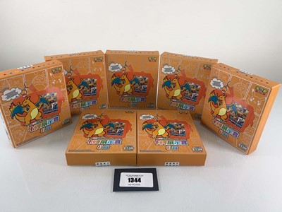 Lot 1344 - (7) Pokémon TCG Chinese Charizard Card Display...