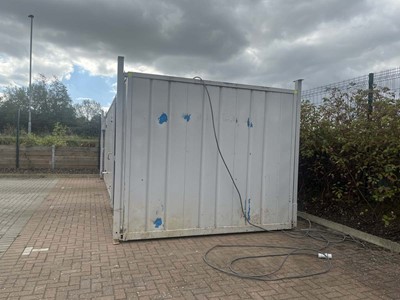 Lot Site welfare unit finished in grey, 26' x 9' x...