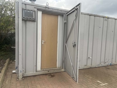 Lot Site welfare unit finished in grey, 26' x 9' x...