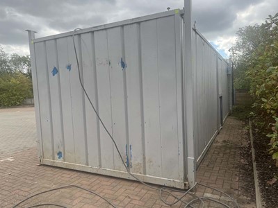 Lot Site welfare unit finished in grey, 26' x 9' x...
