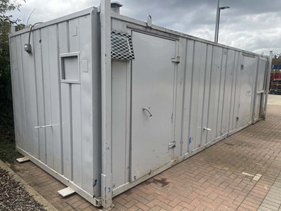 Lot Site welfare unit finished in grey, 26' x 9' x...