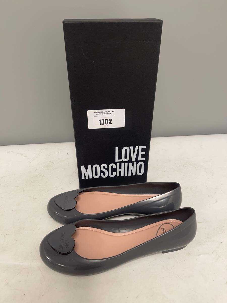 Lot Love Moschino UK3 jelly ballet shoes in...