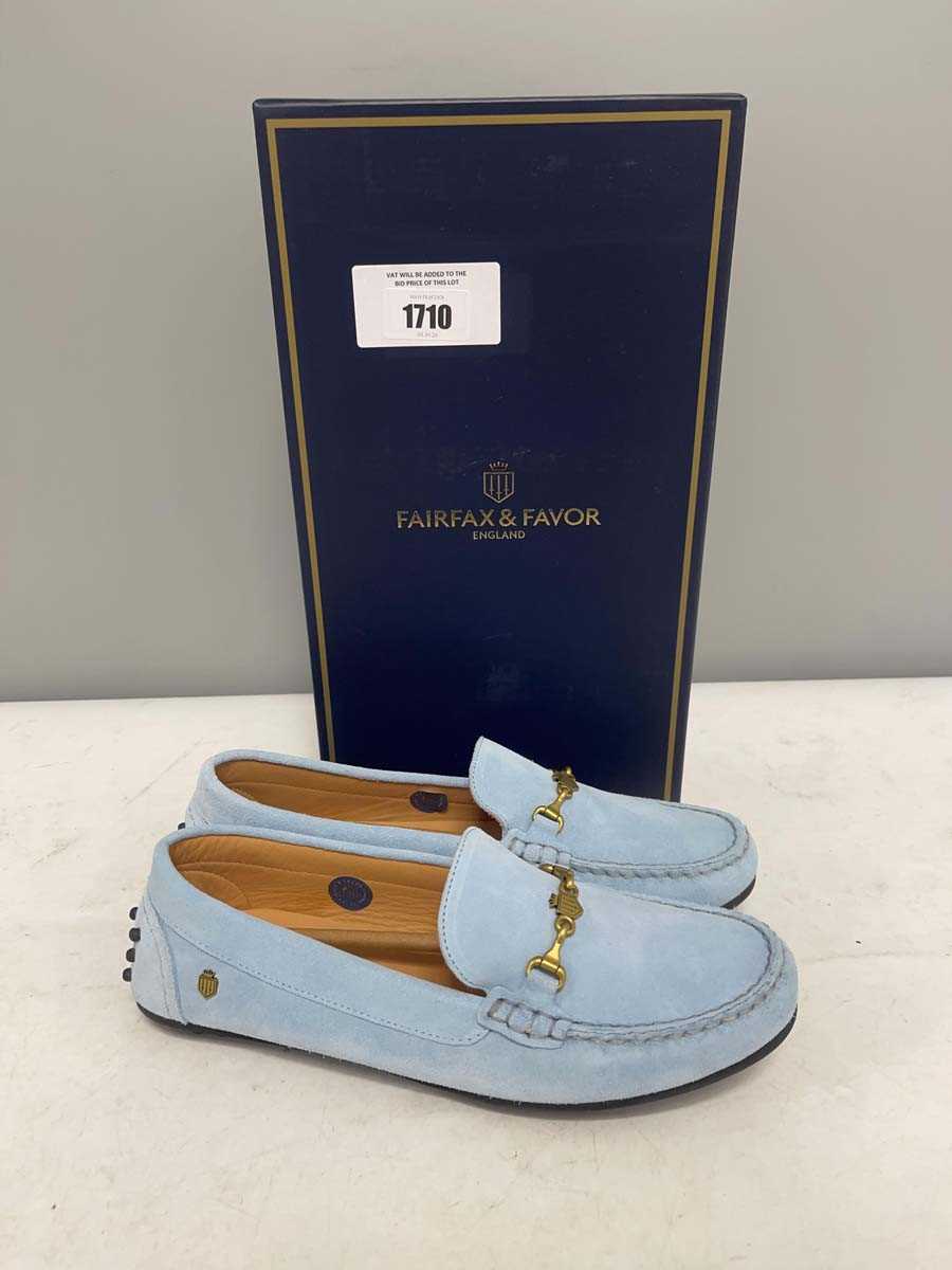 Lot Fairfax & Favor UK7 trinity driver suede shoes...