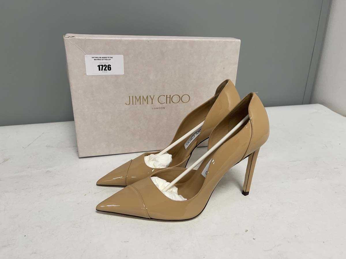 Lot Jimmy Choo UK5 brigitte patent leather heels...