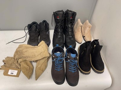 Lot 6x Pairs of boots to include Rockfall, Salomon,...