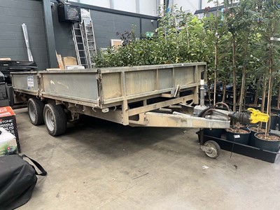 Lot 4412 - Ifor Williams galvanised twin axle plant...