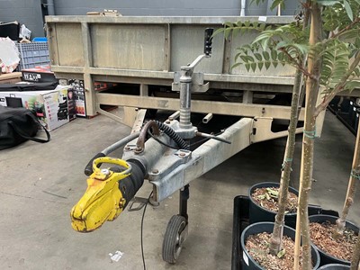 Lot 4412 - Ifor Williams galvanised twin axle plant...