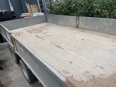 Lot 4412 - Ifor Williams galvanised twin axle plant...