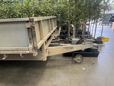 Lot 4412 - Ifor Williams galvanised twin axle plant...